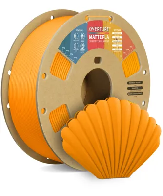 Overture PLA Matte Orange - Photo by Overture