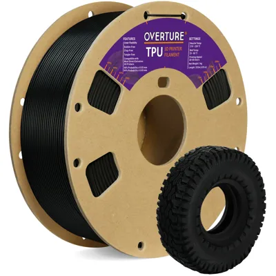 Overture TPU 95A Matte Black - Photo by Overture