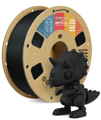 Overture PLA Matte Black - Photo by Overture