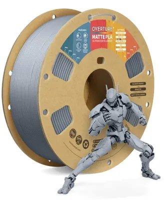 Overture PLA Matte Light Gray - Photo by Overture