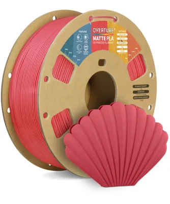 Overture PLA Matte Pastel Red - Photo by Overture