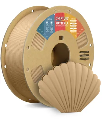 Overture PLA Matte Light Brown - Photo by Overture