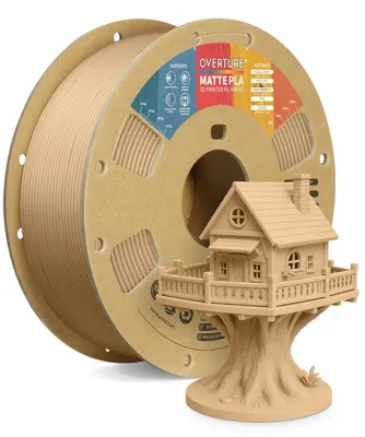 Overture PLA Matte Light Brown - Photo by Overture