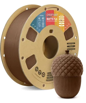 Overture PLA Matte Chocolate - Photo by Overture