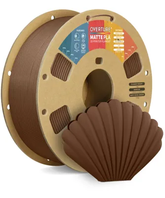 Overture PLA Matte Chocolate - Photo by Overture