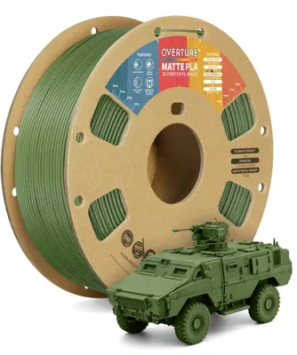 Overture PLA Matte Army Green - Photo by Overture