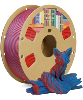 Overture PLA Matte Blue Red - Photo by Overture