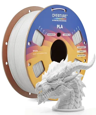 Overture PLA Standard White - Photo by Overture