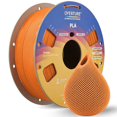 Overture PLA Standard Orange - Photo by Overture