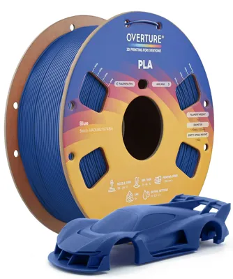 Overture PLA Standard Blue - Photo by Overture