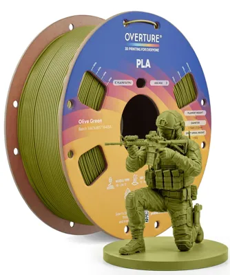 Overture PLA Standard Olive Green - Photo by Overture