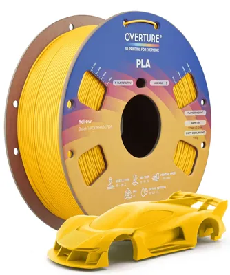 Overture PLA Standard Yellow - Photo by Overture