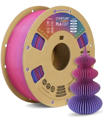 Overture PLA Standard Aurora Berry - Photo by Overture