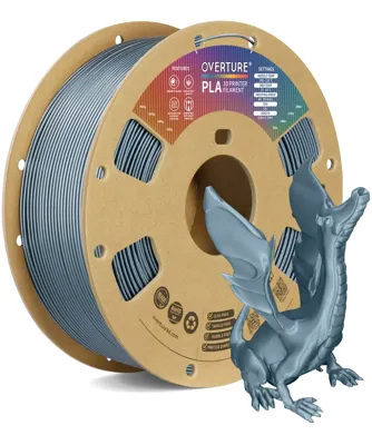 Overture PLA Standard Metallic Gray - Photo by Overture